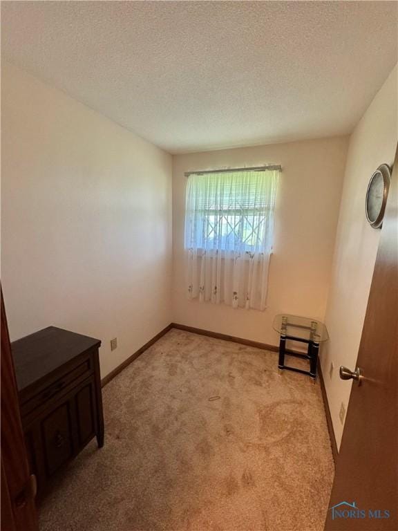 410 E Bartlow St, Deshler, OH 43516 - empty room featuring carpet floors and a textured ceiling