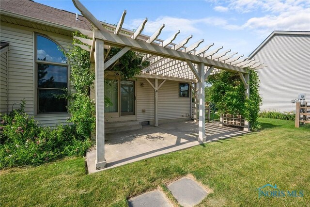 14691 Ramblehurst Dr, Perrysburg, OH 43551 - view of patio / terrace featuring a pergola