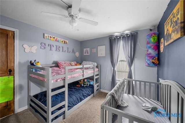 411 Seneca St, Defiance, OH 43512 - bedroom featuring carpet and ceiling fan