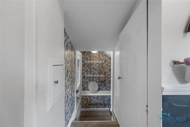 3418 Kirkwall Rd, Toledo, OH 43606 - stairs with wood finished floors