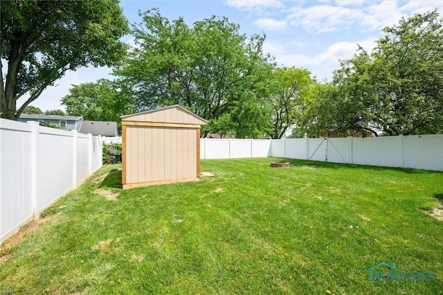 3005 Springwood St, Oregon, OH 43616 - fenced backyard featuring a storage shed