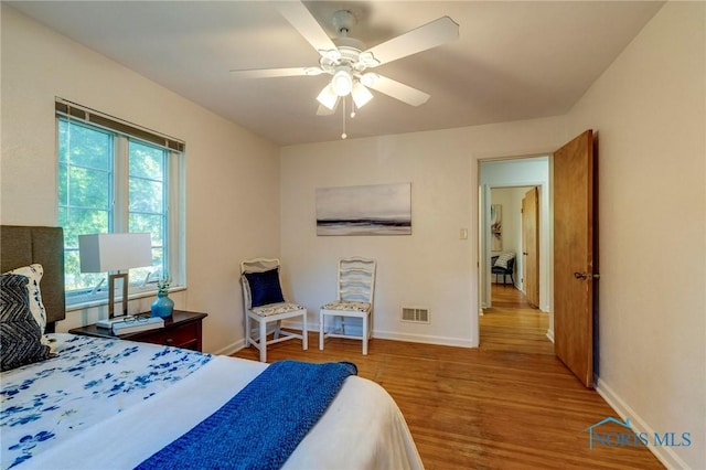 4146 Northmoor Rd, Ottawa Hills, OH 43606 - bedroom featuring wood finished floors and a ceiling fan