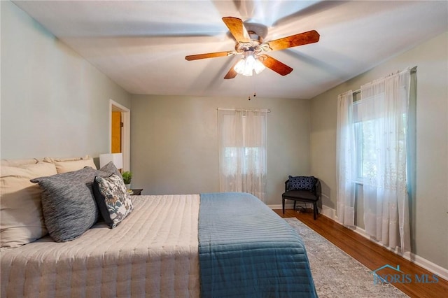 4146 Northmoor Rd, Ottawa Hills, OH 43606 - bedroom featuring wood finished floors and a ceiling fan