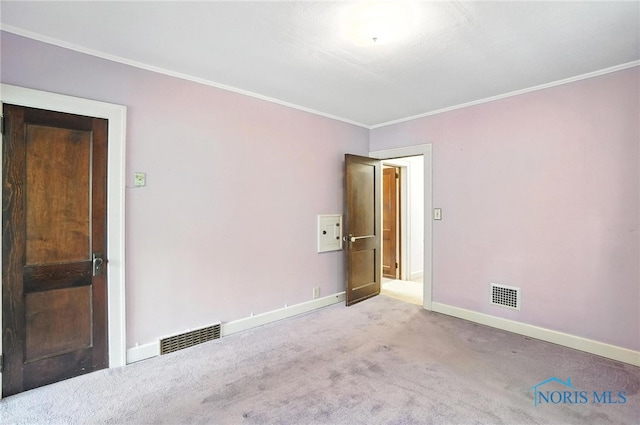 1452 Rollins Rd, Toledo, OH 43612 - empty room featuring crown molding and carpet flooring