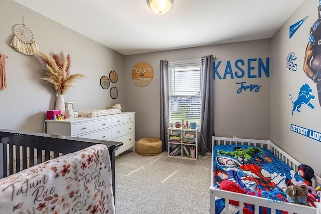 5539 Harris Hawk Ln, Sylvania, OH 43560 - bedroom with carpet floors and a nursery area