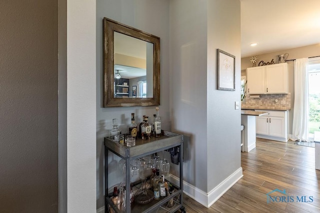 5539 Harris Hawk Ln, Sylvania, OH 43560 - hallway with wood finished floors and baseboards