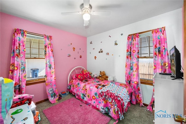 721 Colima Dr, Toledo, OH 43609 - bedroom with carpet floors and ceiling fan