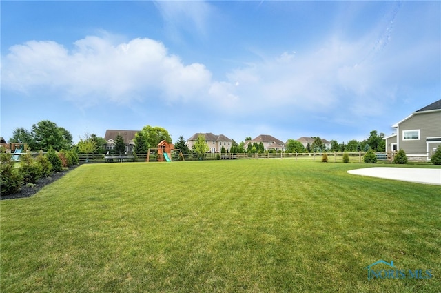 4214 Thornbury Ct, Perrysburg, OH 43551 - fenced backyard featuring a playground