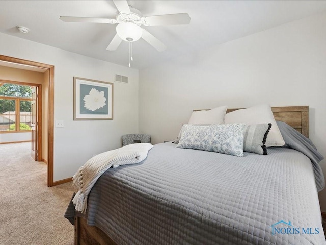 646 Whisperlake Rd, Holland, OH 43528 - bedroom featuring carpet floors and ceiling fan