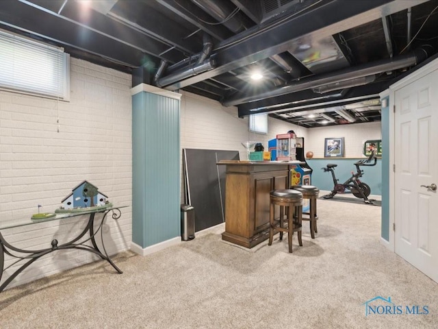 646 Whisperlake Rd, Holland, OH 43528 - indoor dry bar with carpet floors