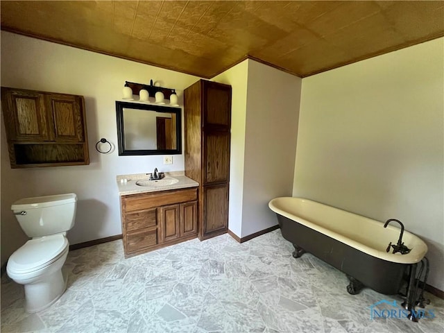 107 N Maple St, Payne, OH 45880 - full bathroom featuring a freestanding tub and vanity