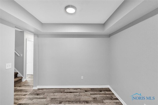1845 Newport Ave, Toledo, OH 43613 - spare room with wood finished floors and stairway