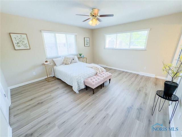 2148 Richards Rd Unit 6, Toledo, OH 43606 - bedroom with wood finished floors and a ceiling fan