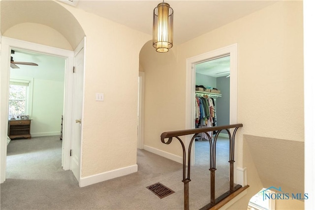 2448 Orchard Rd, Ottawa Hills, OH 43606 - hallway featuring arched walkways and carpet