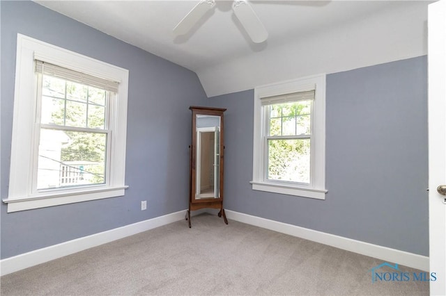 2448 Orchard Rd, Ottawa Hills, OH 43606 - carpeted spare room featuring lofted ceiling and a ceiling fan