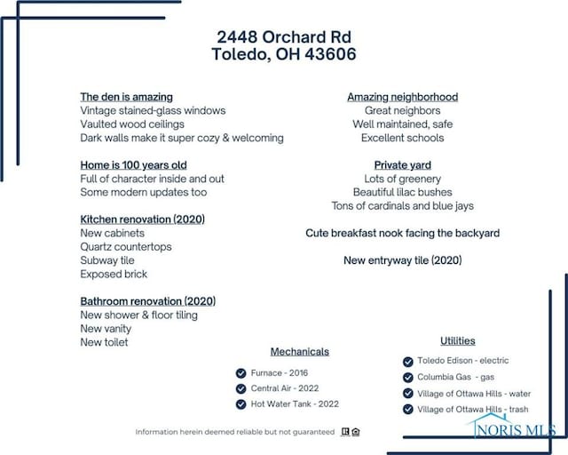 2448 Orchard Rd, Ottawa Hills, OH 43606 - view of miscellaneous property collateral
