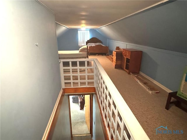 520 W Main St, Leipsic, OH 45856 - unfurnished bedroom featuring carpet floors and lofted ceiling