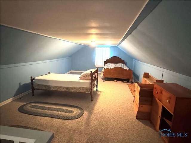 520 W Main St, Leipsic, OH 45856 - carpeted bedroom with vaulted ceiling