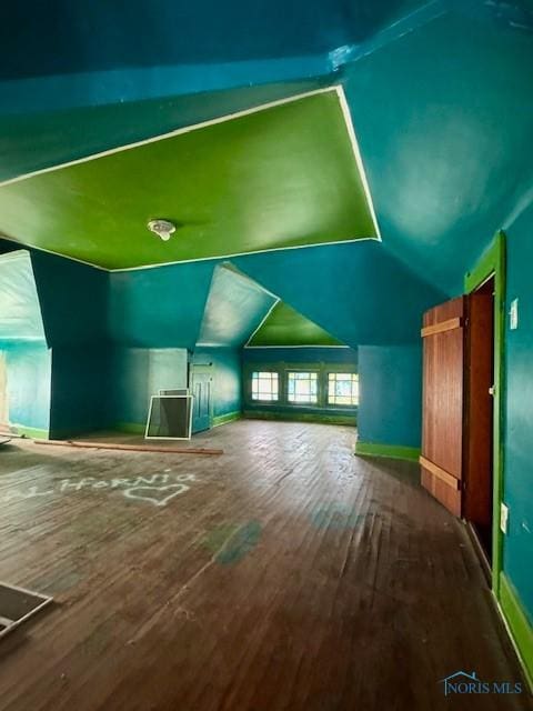 2840 Scottwood Ave, Toledo, OH 43610 - bonus room with hardwood / wood-style floors and lofted ceiling