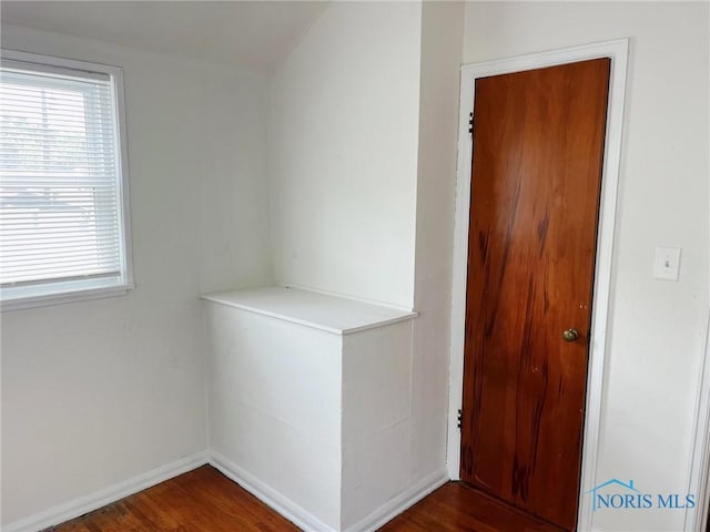 539 W Poinsetta Ave, Toledo, OH 43612 - hallway with dark wood-style flooring