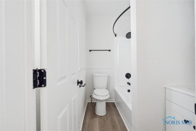 3627 Burton Ave, Toledo, OH 43612 - full bath with wood finished floors, shower / bathtub combination, and vanity
