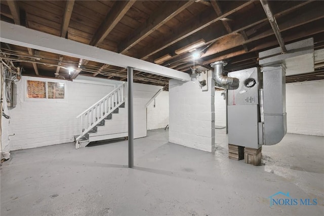 3627 Burton Ave, Toledo, OH 43612 - unfinished below grade area featuring stairs and electric panel