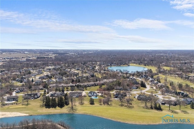 9627 Sheffield Rd, Perrysburg, OH 43551 - aerial view of property's location featuring a large body of water and nearby suburban area