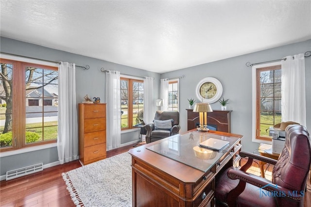 9627 Sheffield Rd, Perrysburg, OH 43551 - home office with wood finished floors and baseboards
