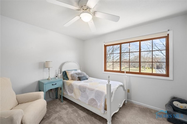 9627 Sheffield Rd, Perrysburg, OH 43551 - carpeted bedroom with a ceiling fan and baseboards