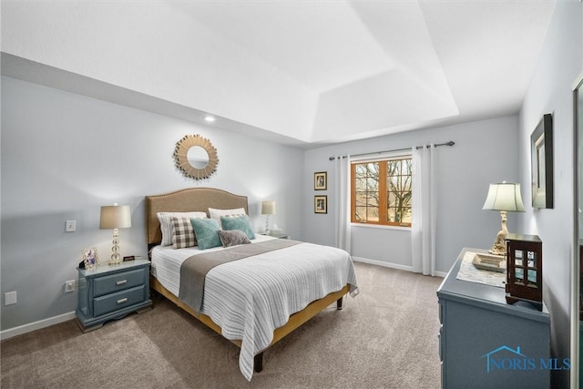 9627 Sheffield Rd, Perrysburg, OH 43551 - bedroom featuring carpet and a tray ceiling
