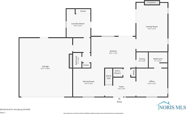 845 Oak Knoll Dr, Perrysburg, OH 43551 - view of property floor plan