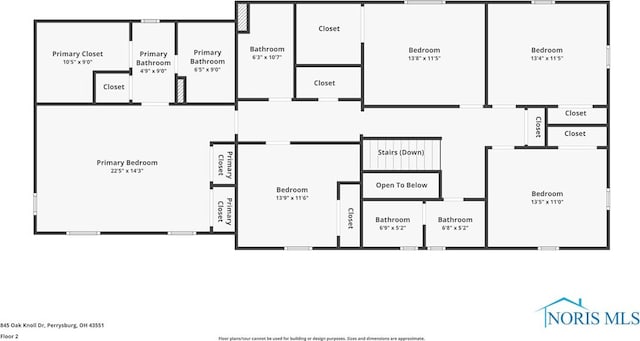 845 Oak Knoll Dr, Perrysburg, OH 43551 - view of home floor plan