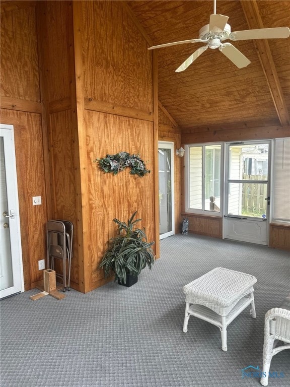 4125 Meadow Green Dr, Sylvania, OH 43560 - sunroom / solarium featuring lofted ceiling