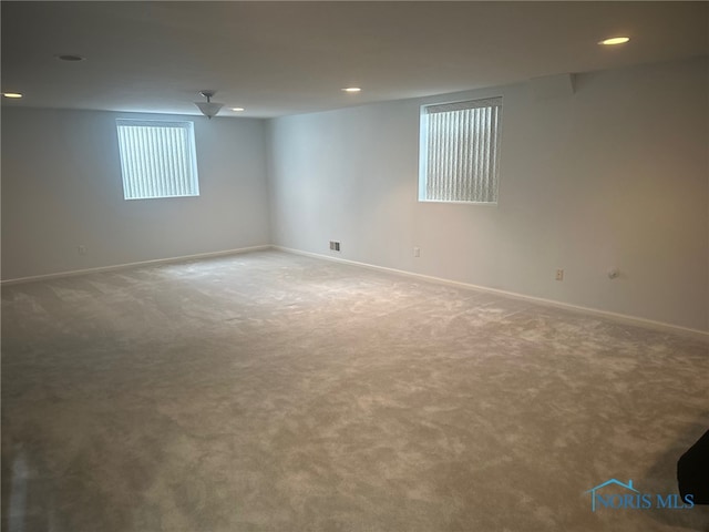 4125 Meadow Green Dr, Sylvania, OH 43560 - empty room with carpet flooring and recessed lighting