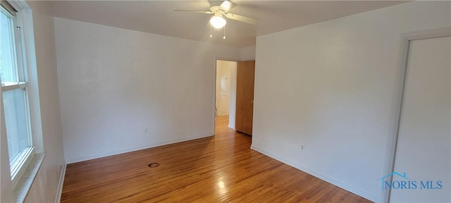 2550 Secor Rd, Toledo, OH 43606 - spare room featuring light wood finished floors and a ceiling fan