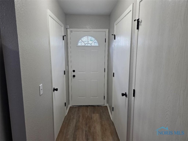 1311 Fitchland Ave, Toledo, OH 43606 - entryway with dark wood-style flooring and baseboards
