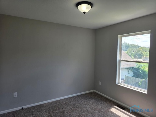 1311 Fitchland Ave, Toledo, OH 43606 - unfurnished room with plenty of natural light and dark carpet