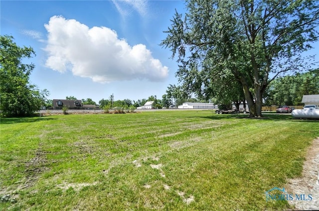 view of grassy yard