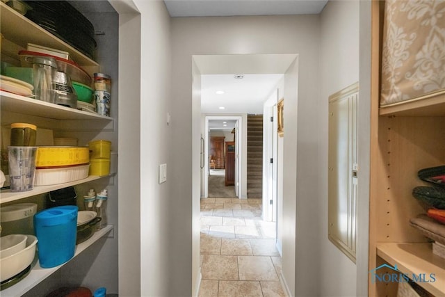 855 Strotz Dr, Toledo, OH 43612 - hall featuring stone tile floors and recessed lighting