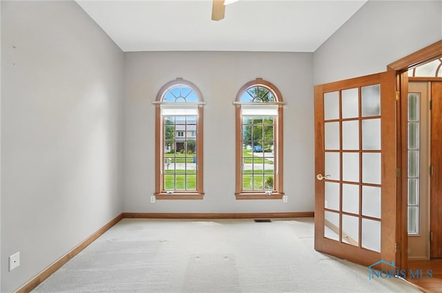 8076 Trent Lock Dr, Waterville, OH 43566 - empty room with carpet and ceiling fan
