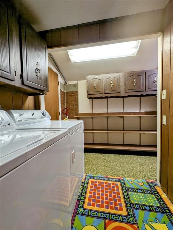 209 Hawthorn Dr, Archbold, OH 43502 - washroom featuring washing machine and clothes dryer and cabinet space
