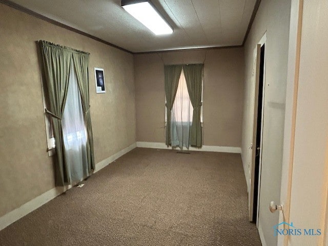 18375 County Road R, Alvordton, OH 43501 - carpeted spare room with ornamental molding