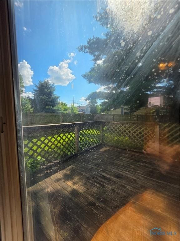 114 E N St, Wayne, OH 43466 - wooden deck featuring a fenced backyard