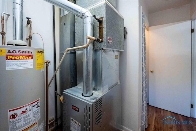 1201 S Blanchard St, Findlay, OH 45840 - utilities with gas water heater and heating unit
