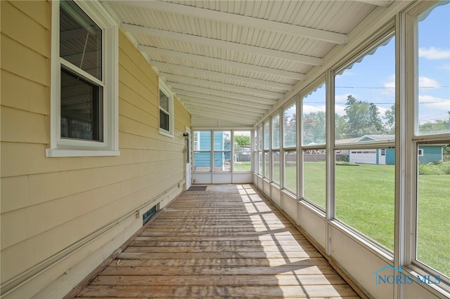 1247 Hugo St, Maumee, OH 43537 - unfurnished sunroom featuring plenty of natural light