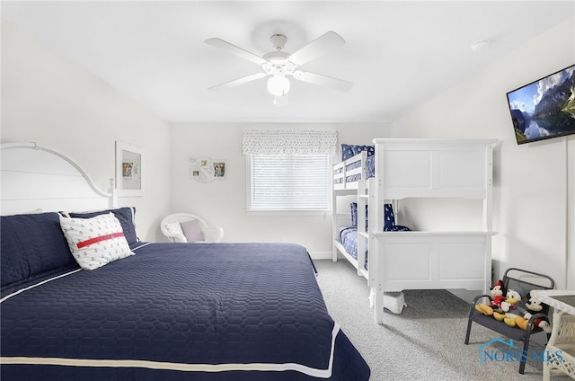 11200 E Bayshore Rd Unit D, Marblehead, OH 43440 - bedroom featuring carpet flooring and ceiling fan