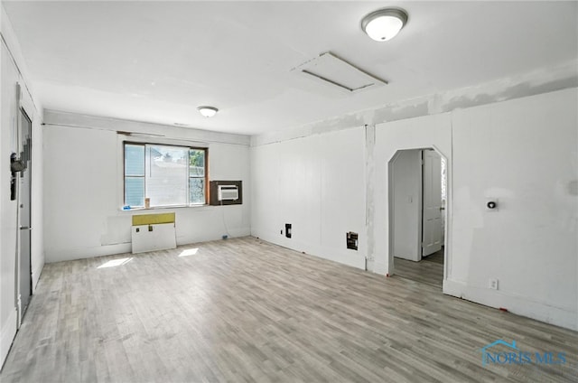 709 W Jackson St, Paulding, OH 45879 - spare room with attic access and wood finished floors