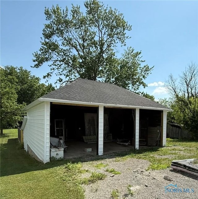 335 E N St, Mcclure, OH 43534 - view of detached garage