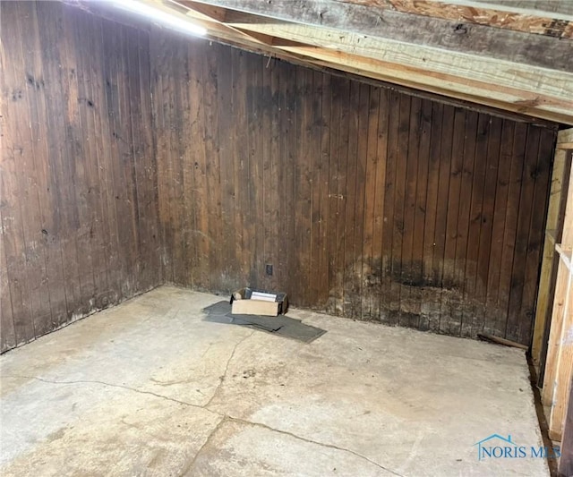 335 E N St, Mcclure, OH 43534 - below grade area with wooden walls