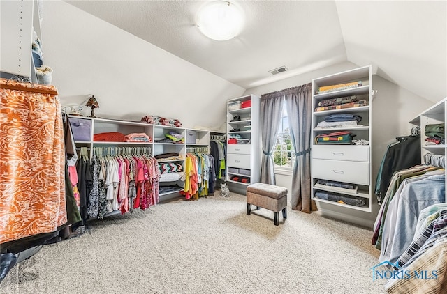 9701 Preakness Ln, Whitehouse, OH 43571 - spacious closet featuring vaulted ceiling and carpet flooring
